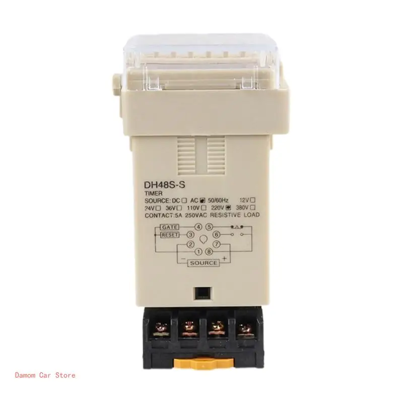 DH48S-S 0 1 с-990 ч 12 В 24 220 программируемый таймер SPDT с повторением цикла для реле