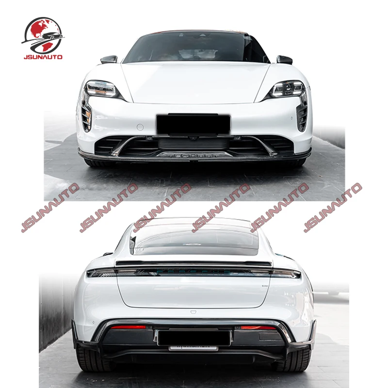 

Передняя боковая юбка диффузора для Porsche Taycan 19-23, боди в стиле RZ, задний спойлер для Taycan, Аксессуары для автомобилей