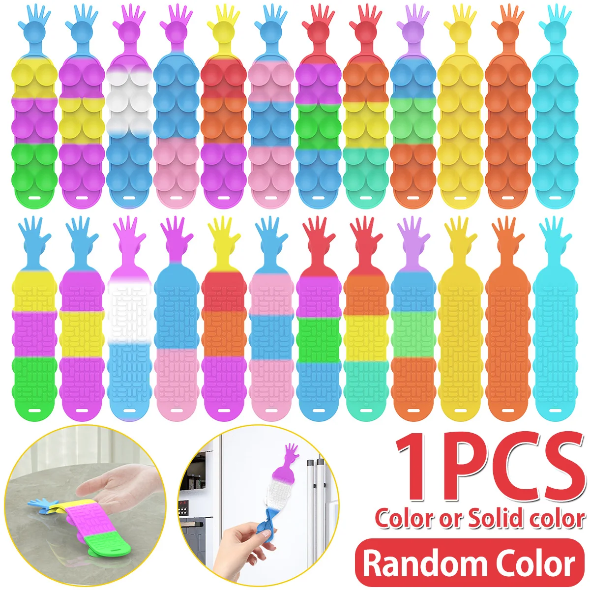 

Stretchy Sensory String with 15 Suction Cups Stretchy String Sucker Decompression Stress toys for children