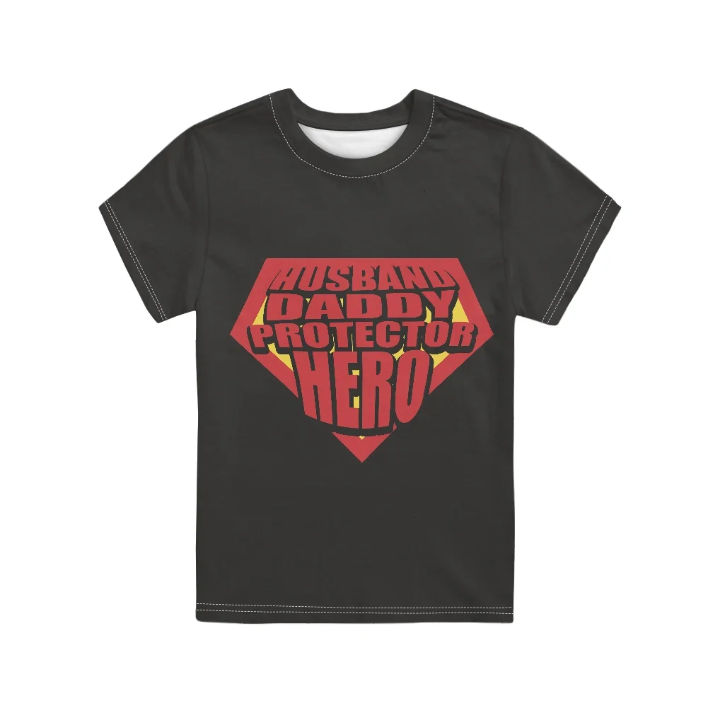 

Handsome Dad T Shirt 3D Printing Teenager Casual Summer Short Sleeve T-shirts for Kids Boys Girls Children Clothing Father's Day