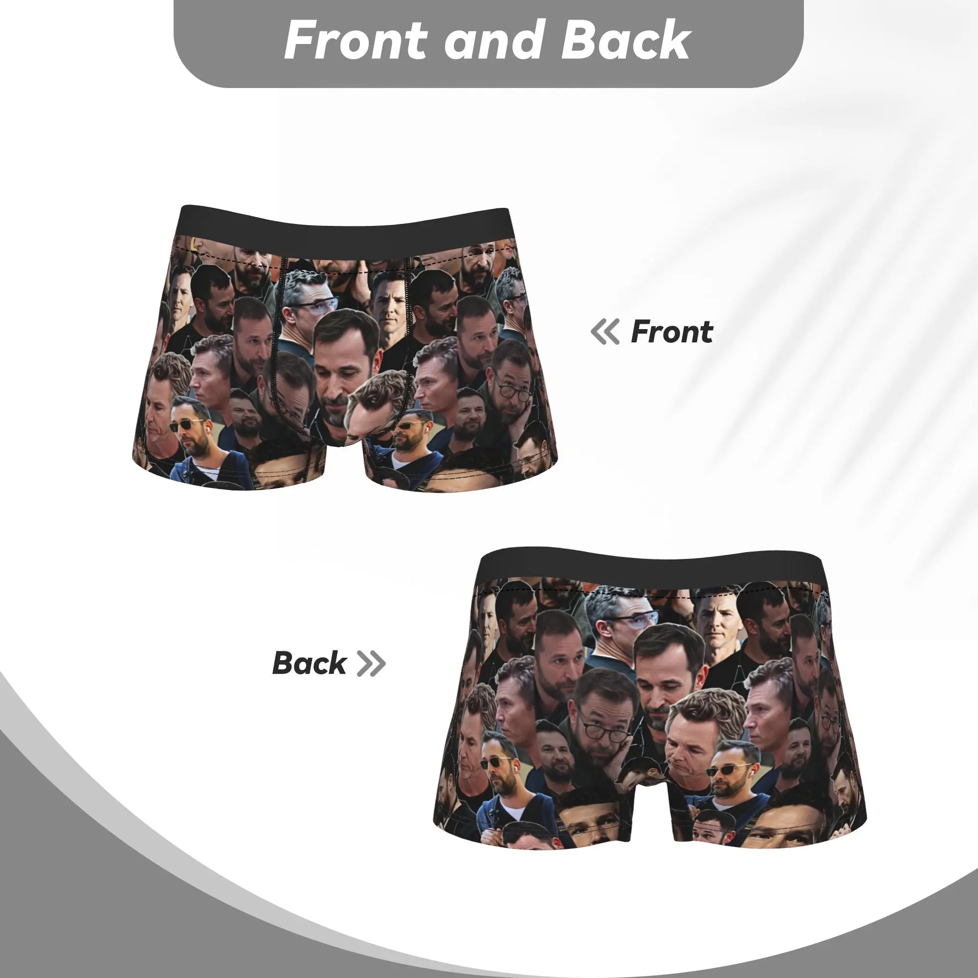 Фото Мужские трусы-боксеры The Pitt Dr. Jack Abbott Trunk 3D Pouch: Горячая распродажа, индивидуальный дизайн, сексуальные, мягкие, большие размеры №4