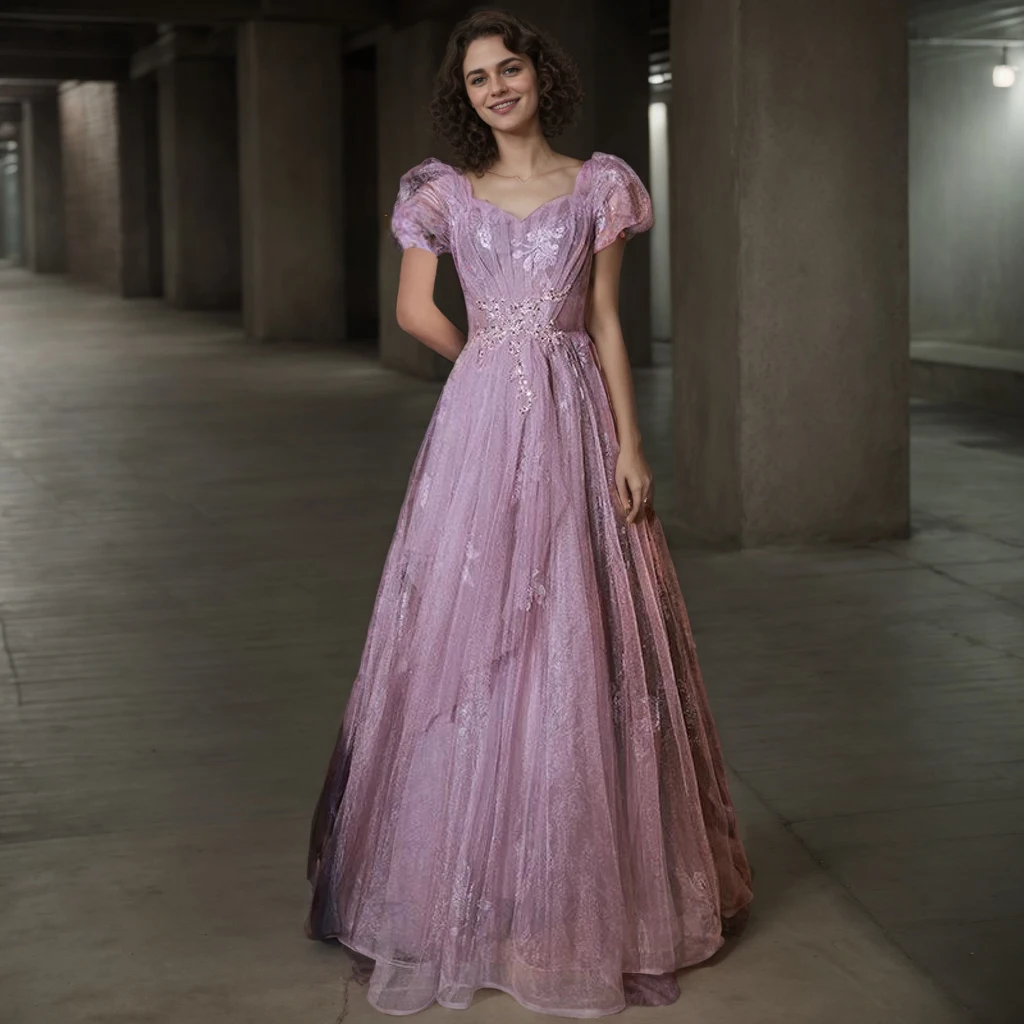Элегантные фиолетовые вечерние платья по индивидуальному заказу милое вечернее