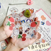 35pcs washi stickers bear party cartoon diy diary planner notebook scrapbook stickers cute stationery