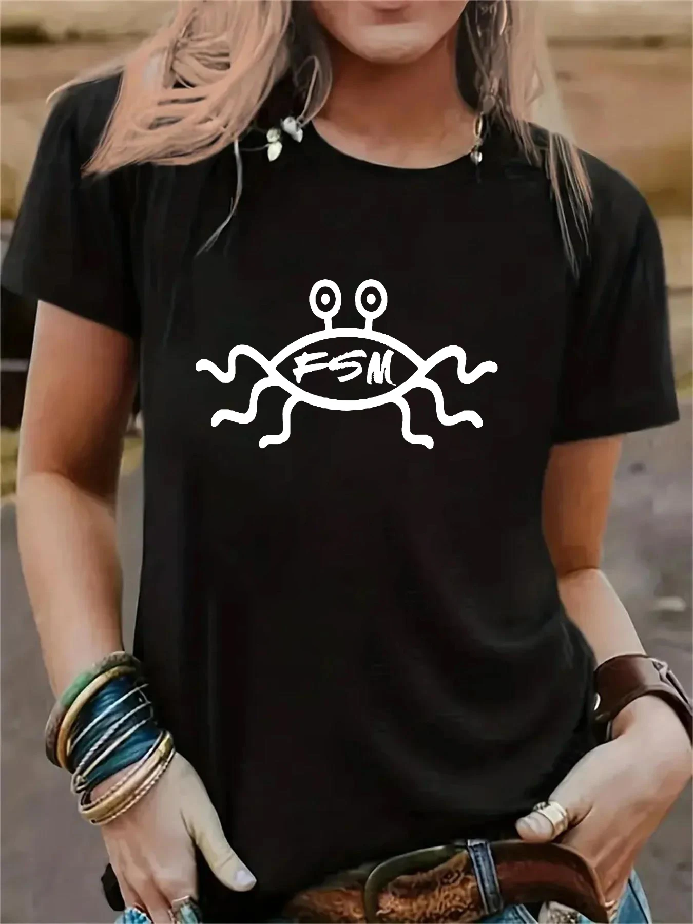 Футболка Flying Spaghetti Monster С Рисунком