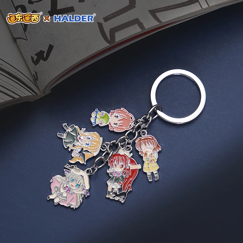 

Anime Keychain Little Busters AIR CLANNAD KANON alloy Keyring strap Figure Hanging Accessories 6cm