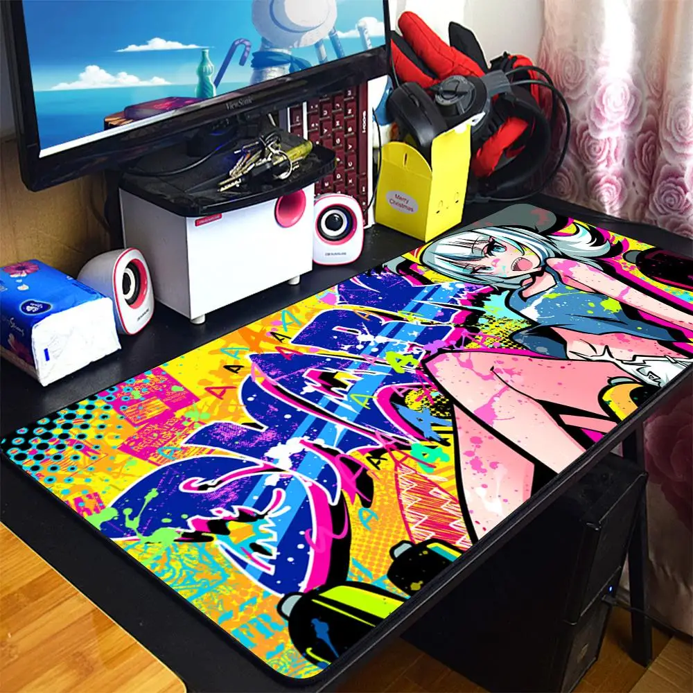 

Anime Hololive Usada Pekora Gawr Gura Large Custom Mouse Pad Size Mouse Pad Keyboard Deak Mat for Cs Go LOL thickened mouse pad