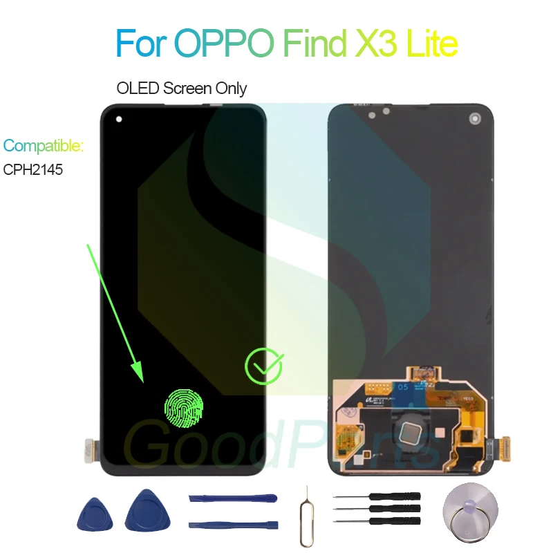 Фото ЖК-экран для OPPO Find X3 Lite 6,43 дюйма CPH2145 Find X3 Lite, сменный сенсорный дигитайзер в сборе №5