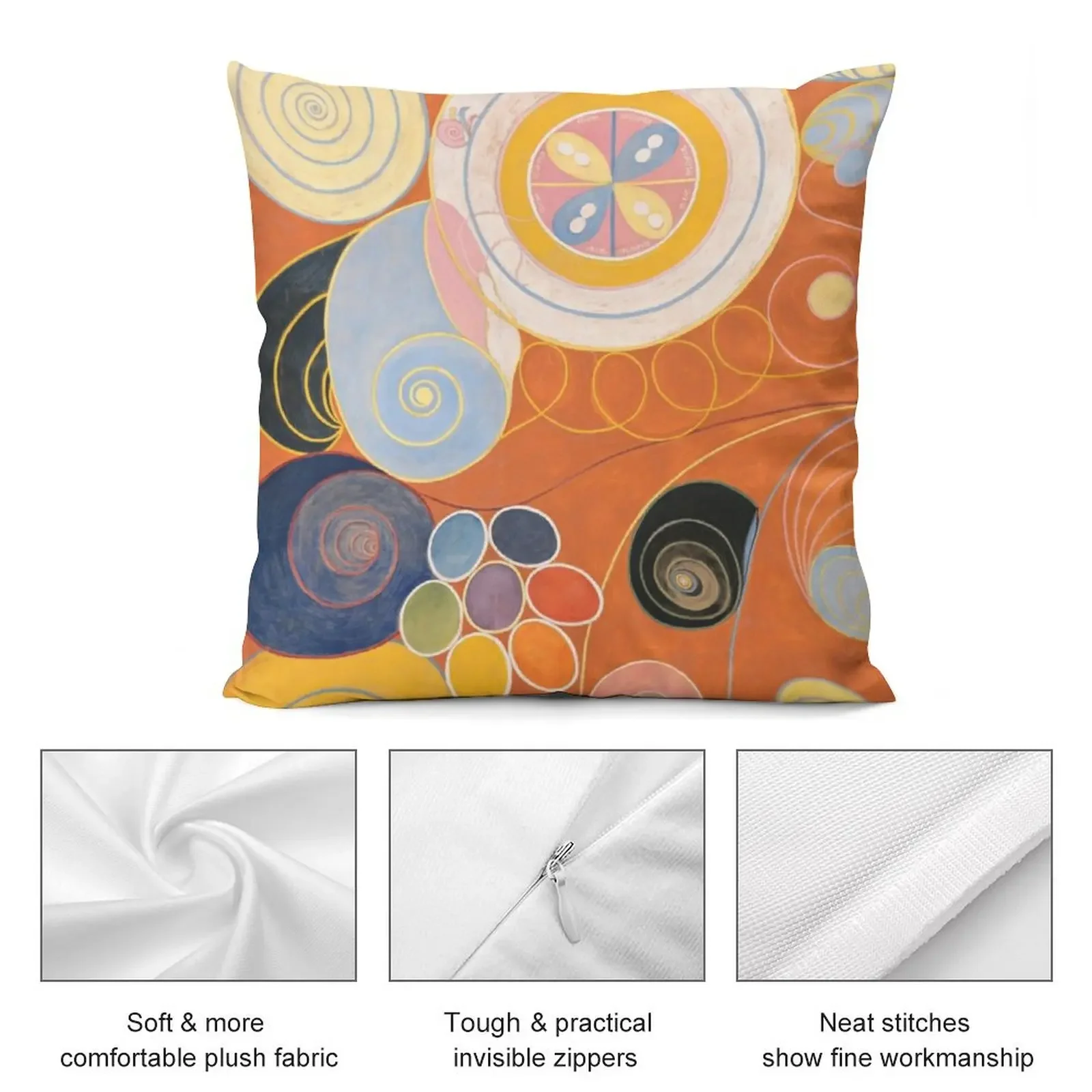 Hilma af Klint - Группа IV The Ten Largest No. 3 Молодежная декоративная подушка подушки для