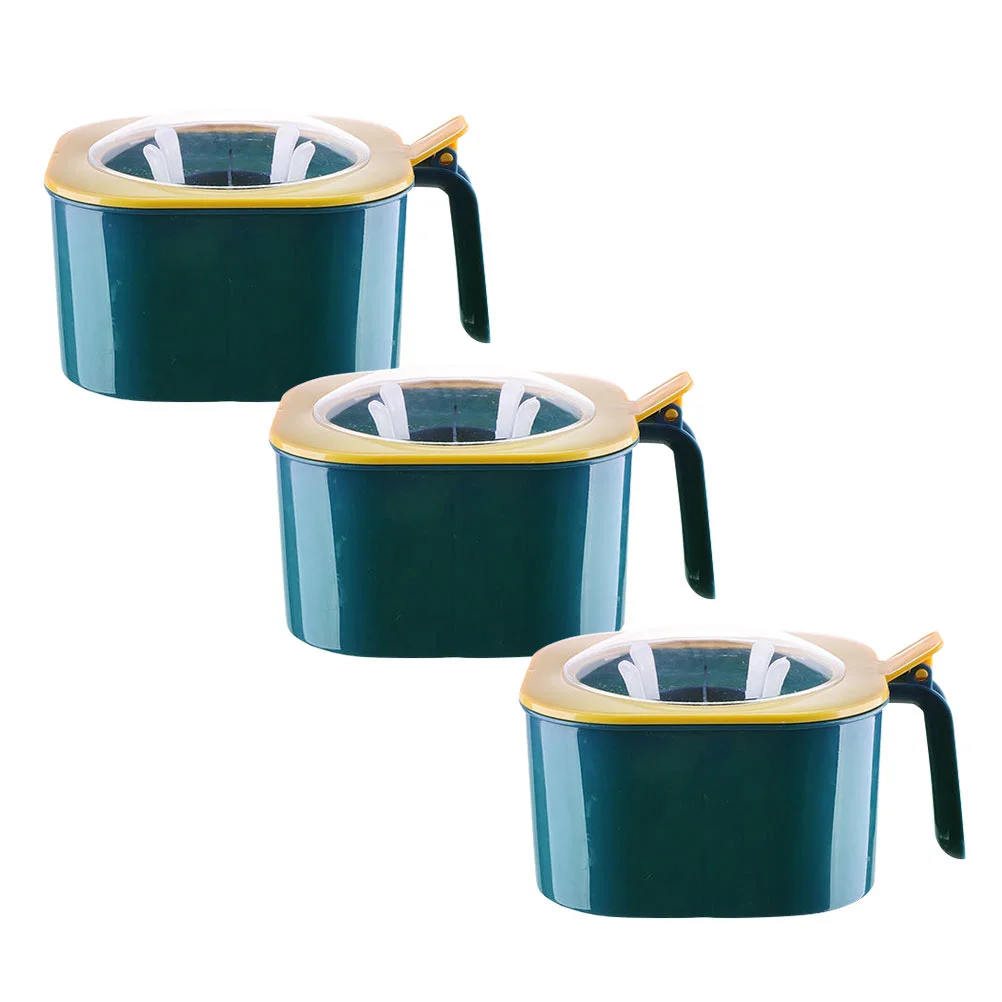 

3Pcs Multi-grid Salt Box Plastic Seasoning Box Kitchen Spices Organizer Kitchen Tool