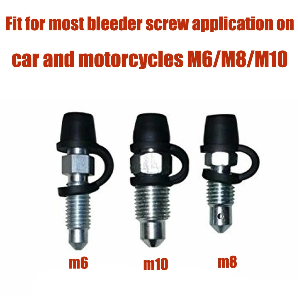 

Grease Cap Brake Bleeder Screw Cap Grease Zerk Replacement Spare Parts Fitting For Motorcycles M6/M8/M10 Accessories Dust Cover