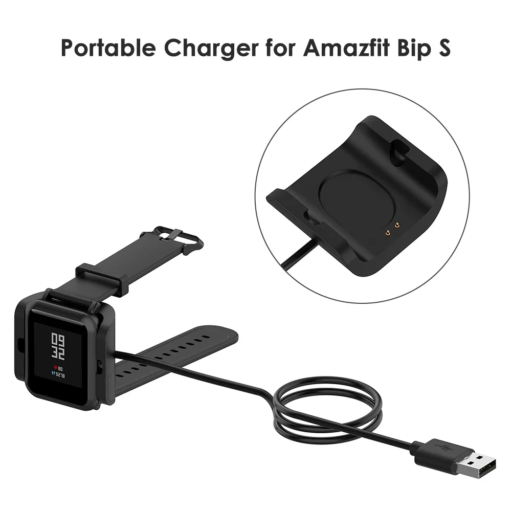 Фото USB-зарядное устройство для Huami Amazfit Bip S, зарядный кабель для Xiaomi Amazfit A1805 A1916, адаптер для док-станции, аксессуар №3