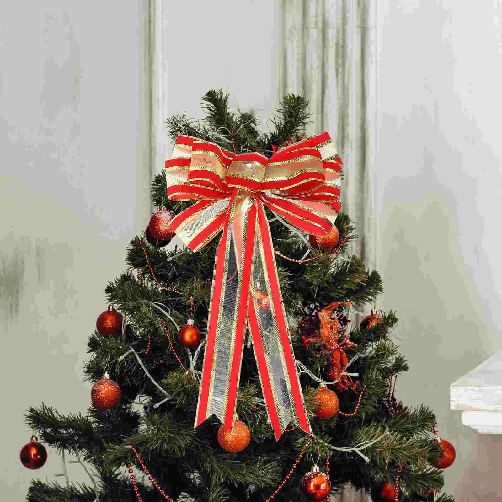 

Bow Pendant Xmas Bows Wreaths Christmas Large Tree Topper Ornaments Bathroom Decorations