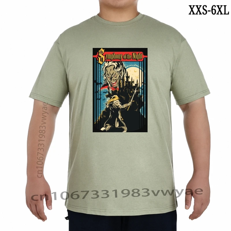 

Castlevania Gaming Symphony Of The Night Men Black Tees Shirt Clothing XXS-6XL