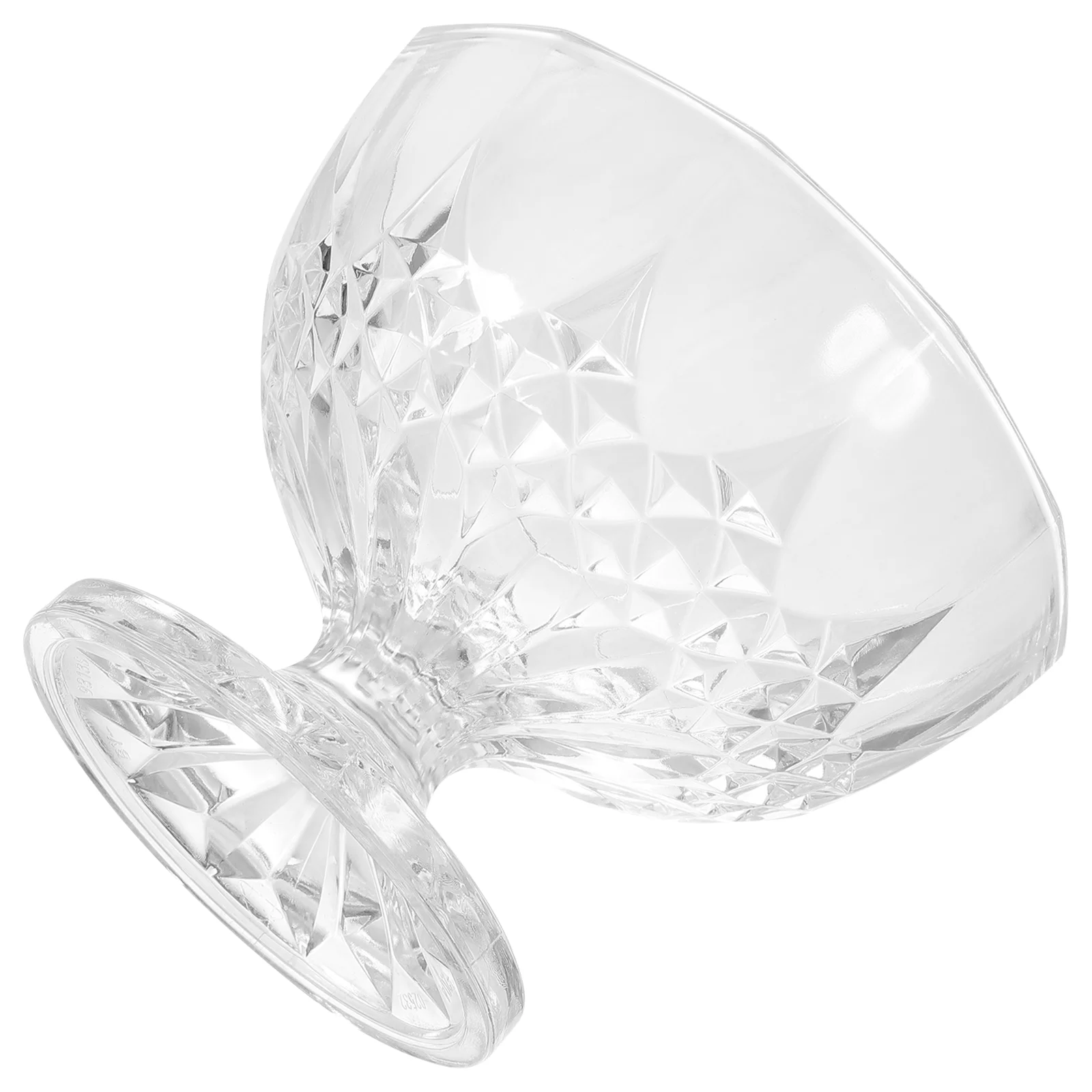

Clear Dessert Cup Acrylic Ice Cream Cup Crystal Yogurt Cup Pudding Footed Cup