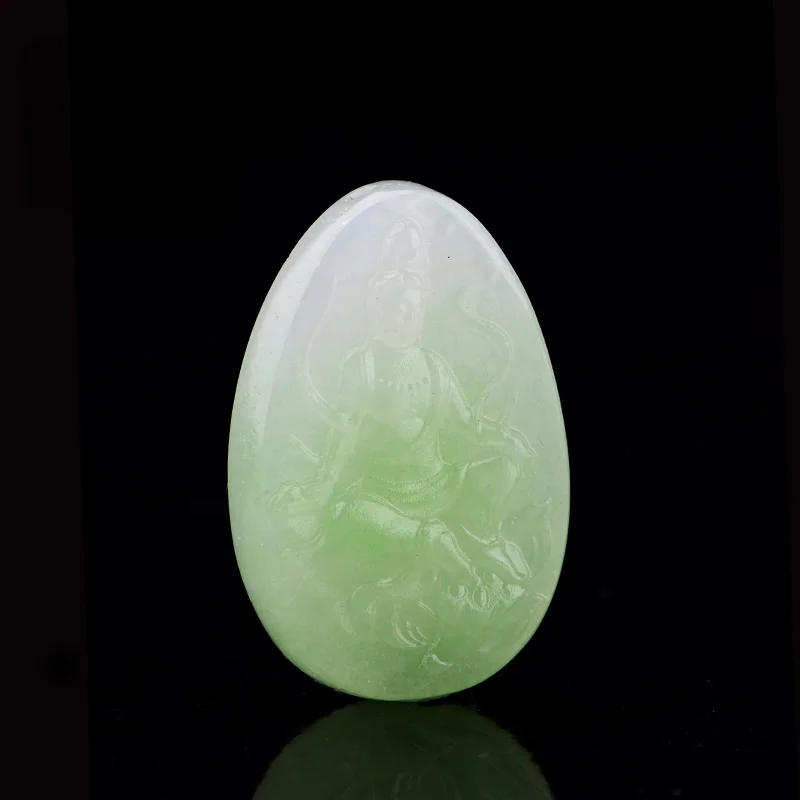 Кулон Cuiqing из нефрита с гравировкой для мужчин и женщин