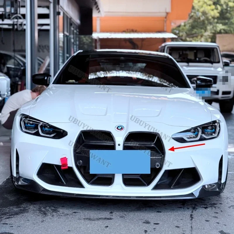 Фото Для BMW G80 M3 G82 G83 M4 2021 2022 2023: Верхняя центральная решетка радиатора в стиле CSL (сетка) №4