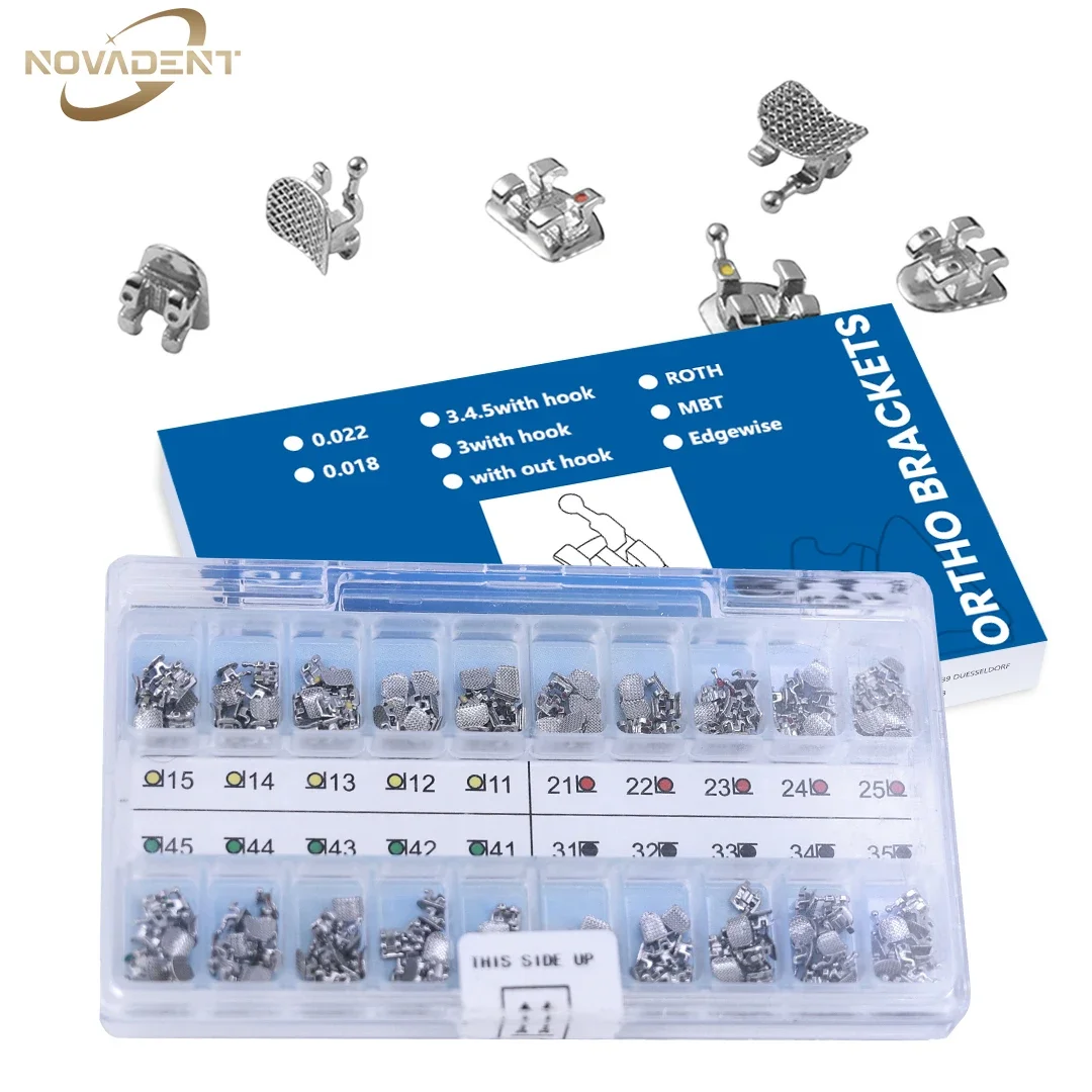 10 комплектов стоматологических ортодонтических стандартных металлических