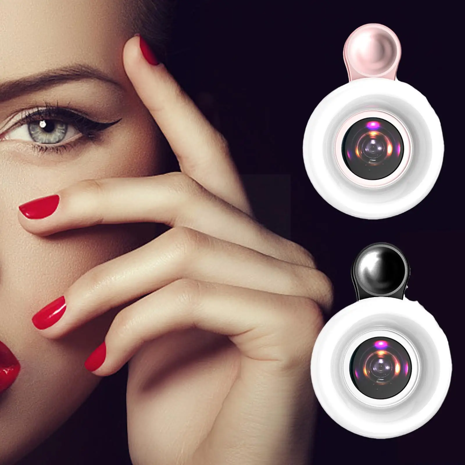 

Macro HD Photography Fill Light Macro Lens Eyelash Extension Tool Universal Extension Supply Lash LED Clip Ring Lamp Angle V7D9