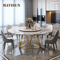 gorgeous golden dining table with turntable%c2%a0leisure round marble kitchen table and chair for villa high end italian furniture