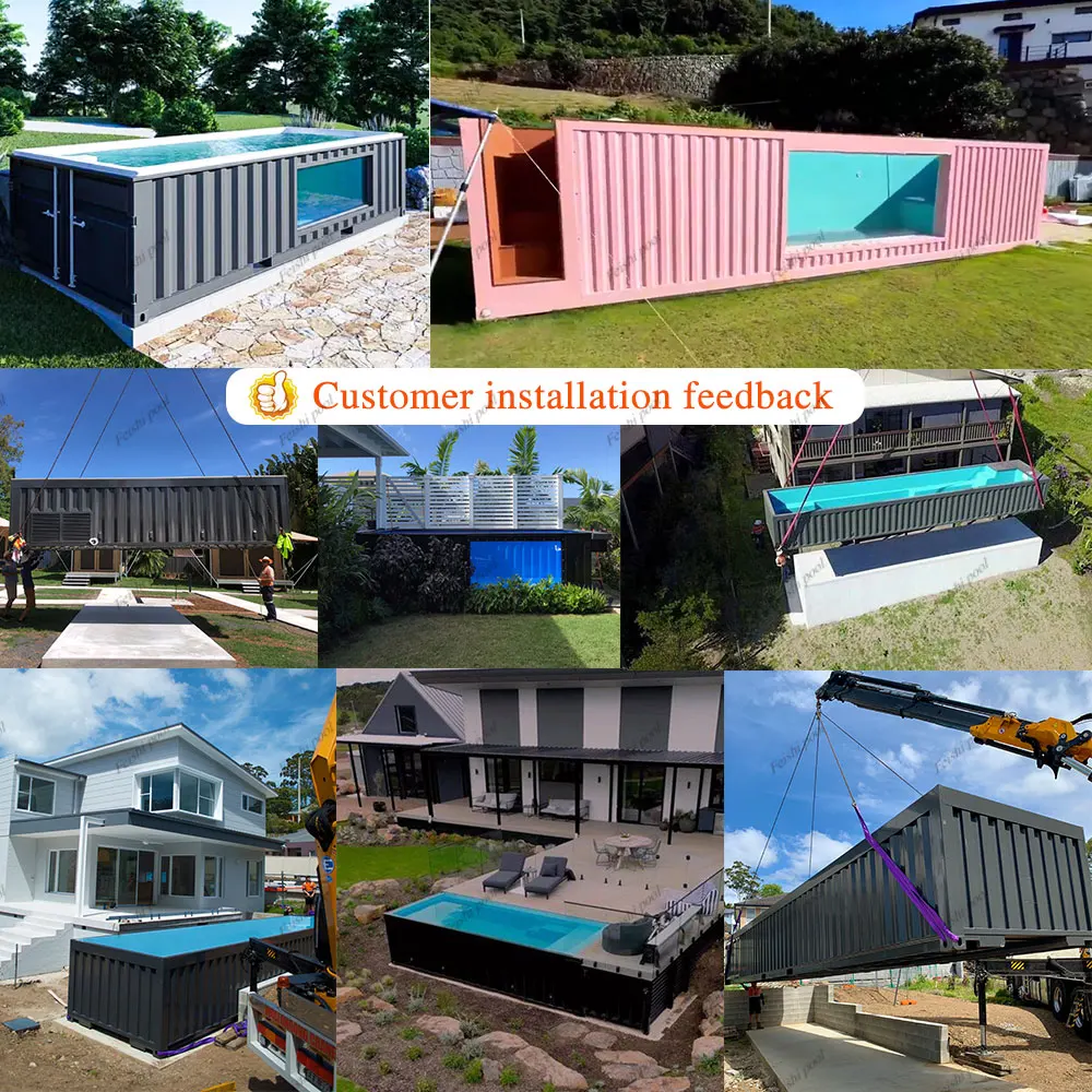 Уличный семейный бассейн из стекловолокна с белой мозаикой, 20-40 футов, большой размер, для заднего двора (art.: 3920dbd3d8540) - 3920dbd3d8540