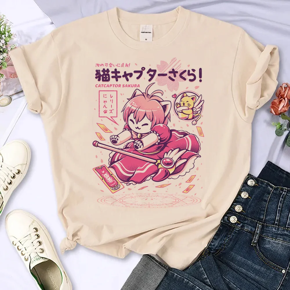 

Cardcaptor Sakura t shirt women Japanese manga tshirt girl streetwear clothing