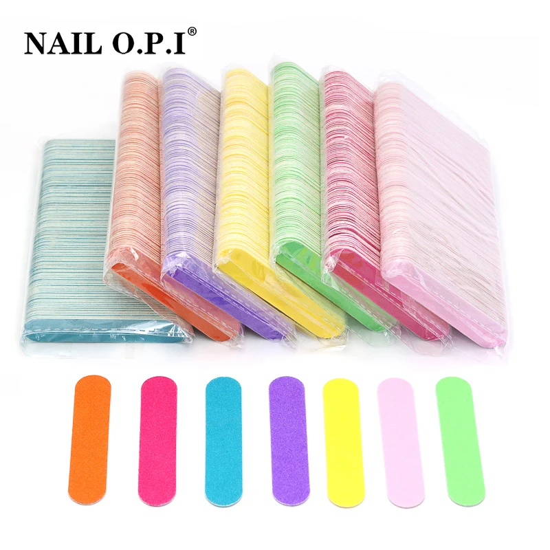 

500 Pcs Professional Manicure Accessories Nail Supplies Small File Nails Surface Double-Sided Wood Chip Polish Fingernails Tools
