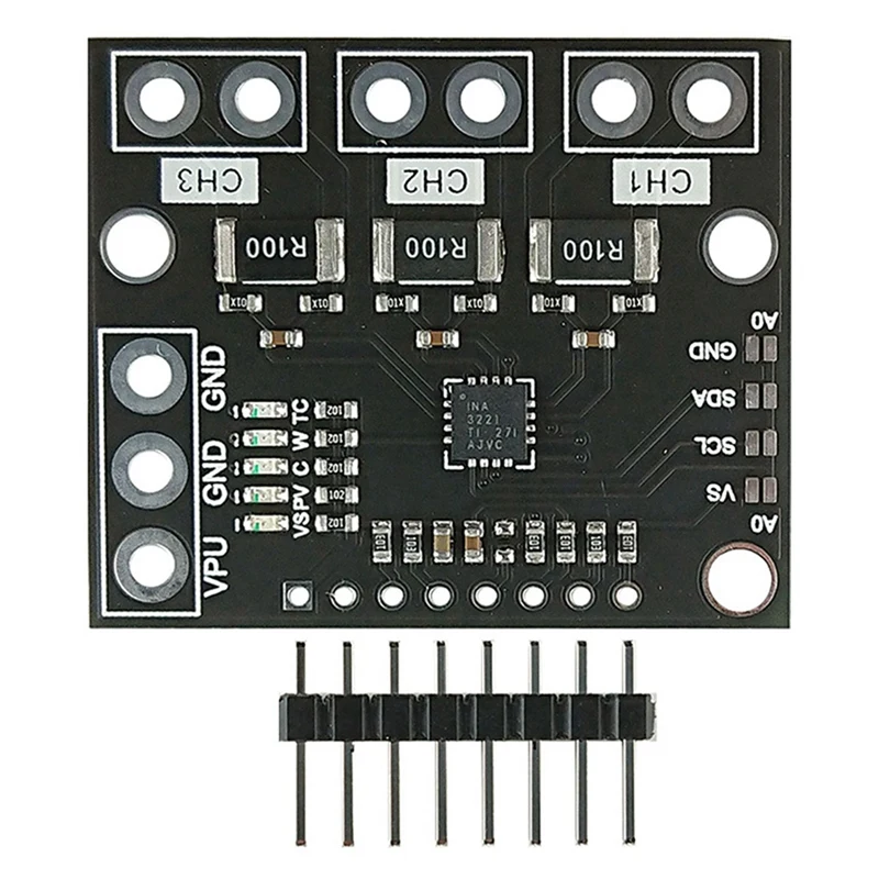 

Hot-3X I2C SMBUS INA3221 Triple-Channel Shunt Current Power Supply Voltage Monitor Sensor Board Module