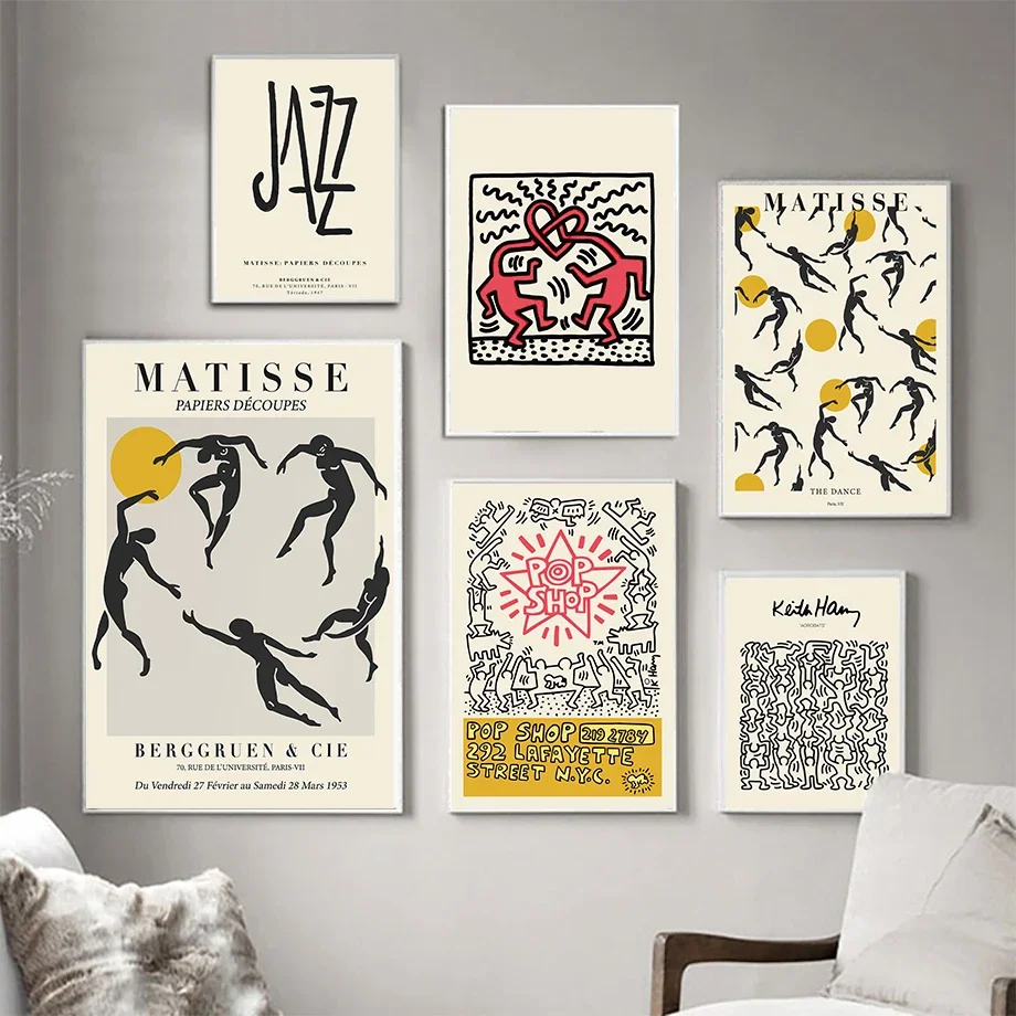 Современная Абстрактная Картина на холсте танцующий человек настенные постеры и