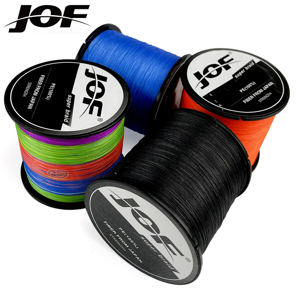 

JOF Braided Fishing Line Multifilament Carp Fly 8 Strand 8.2-44kg 500M 1000M Multicolor Japan Spinning PE Sea Saltwater Weave