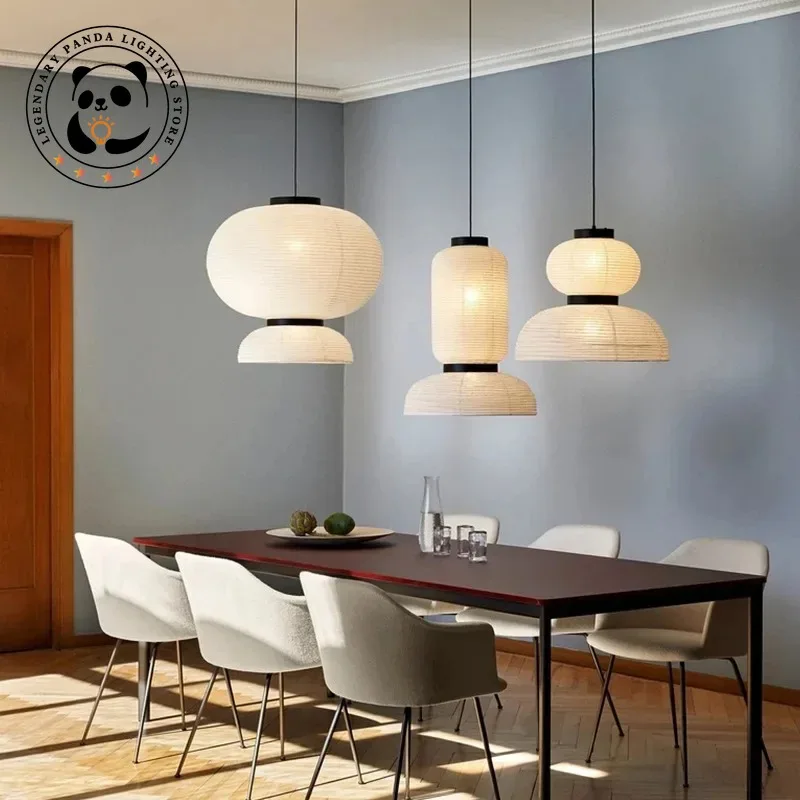 Дизайнерская Ретро Подвесная лампа Wabi Sabi рисовая бумага художественная Люстра