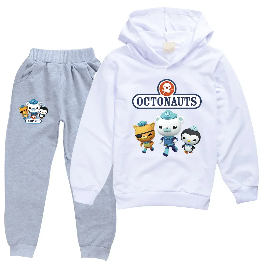 Комплекты детской одежды Octonauts пуловер с капюшоном спортивный костюм одежда