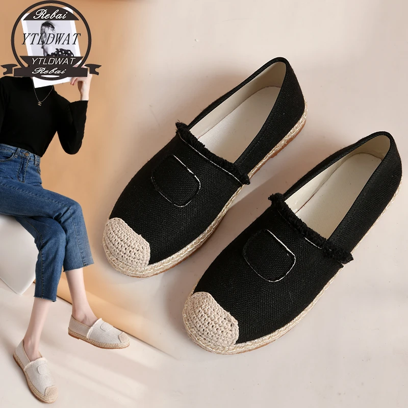 New 2022 Women's Sports Shoes Summer   Breathable Flat   Single   35-40 Round Head Low Heel