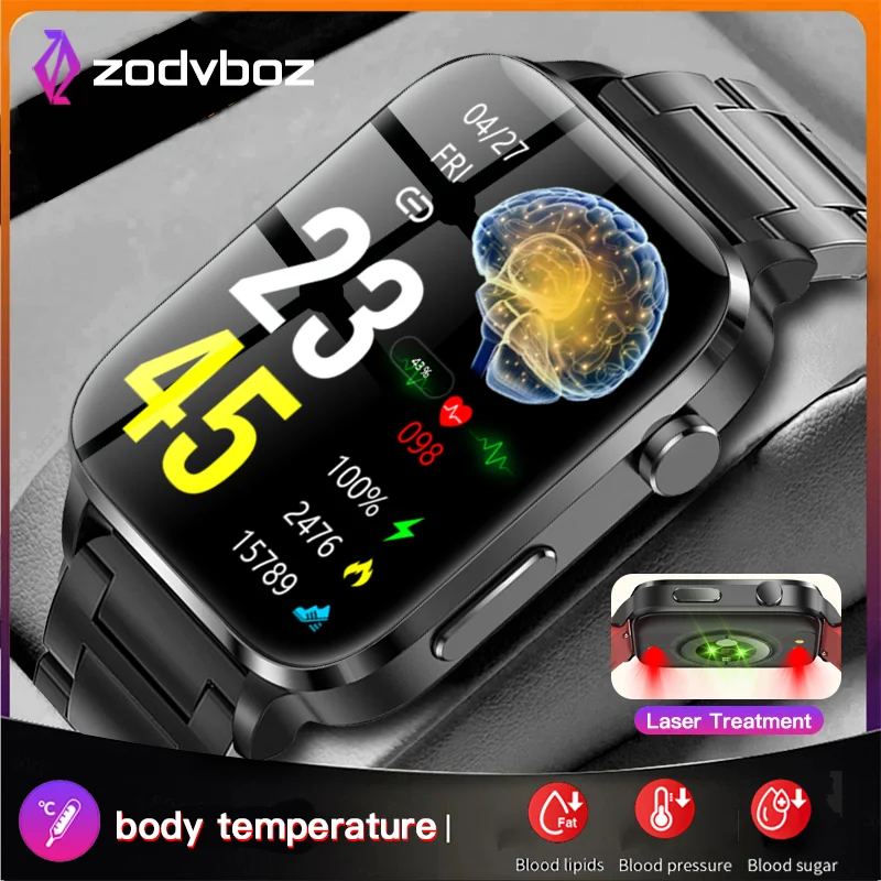 

Sport Smart Watch Men Laser Assisted Therapy Three High Blood Pressure Monitoring Watches Women Waterproof Smartwatch For Xiaomi