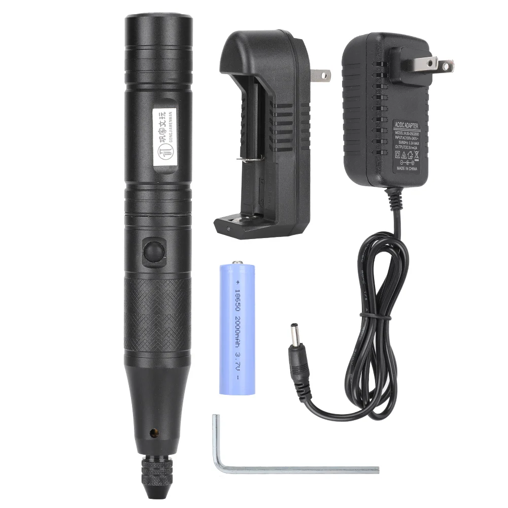 

Electric Engraving Pen Rechargeable Grinder Small Handheld Automatic Polishing Cutting Machine US Plug 100‑240V
