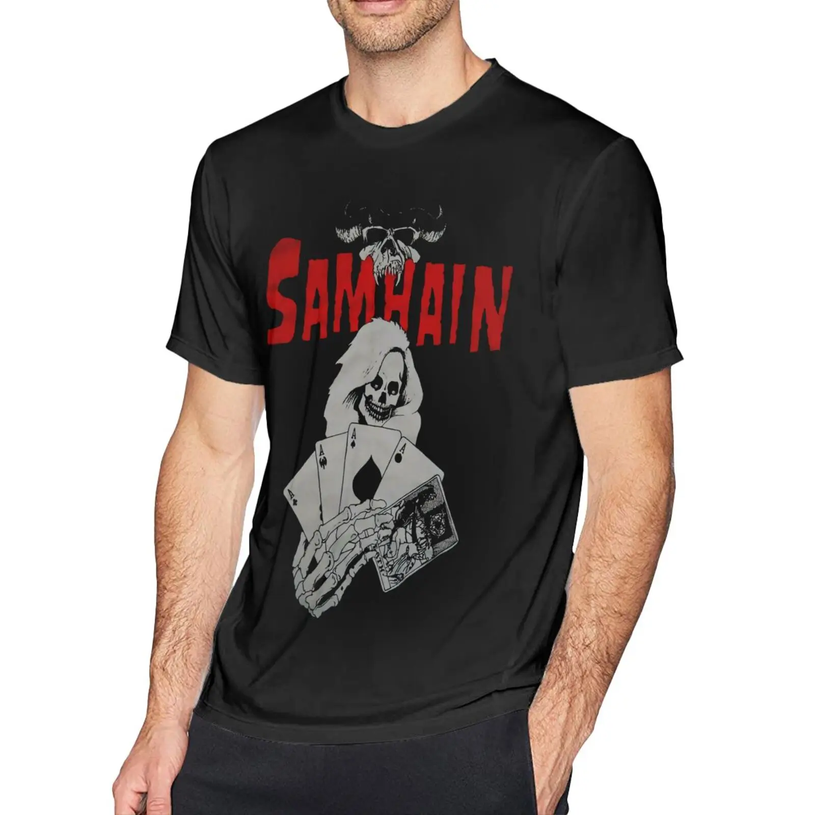 

Мужская футболка Samhain с американской группой Danzig Misfits до 1728, мужские футболки, мужская футболка, топ, Мужская футболка, футболки, футболки