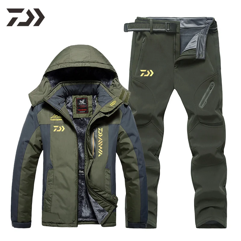 

2022 Winter Fishing Suit Waterproof Men Outdoor Daiwa Fishing Clothes Men Winter Fishing Pants Waterproof Fishing Clothing Sport