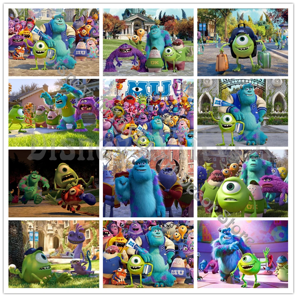 Алмазная живопись Disney рисунок монстров университет мультфильм животные 5D