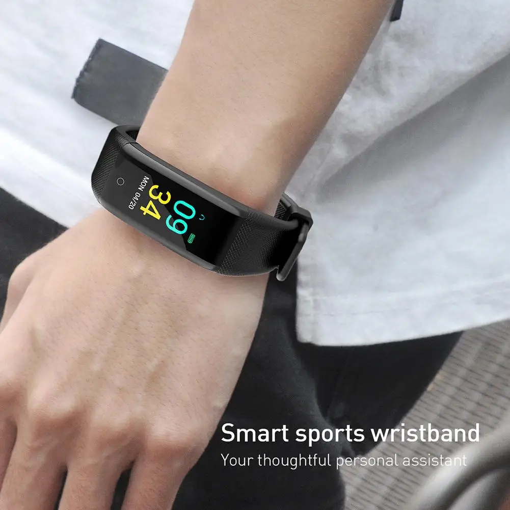 

T10/M4 Smart Watch IP68 Waterproof Colour Screen 90mAh Heart Rate Stopwatch Fitness Tracker Pedometer Stopwatch Sport Smart Band