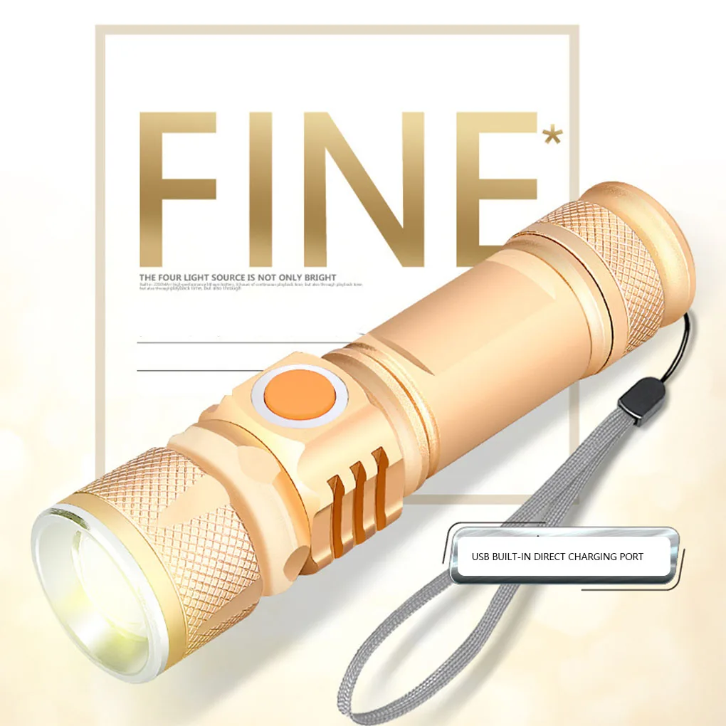

Фонарик USB светодиодный, износостойкий, с большим радиусом действия