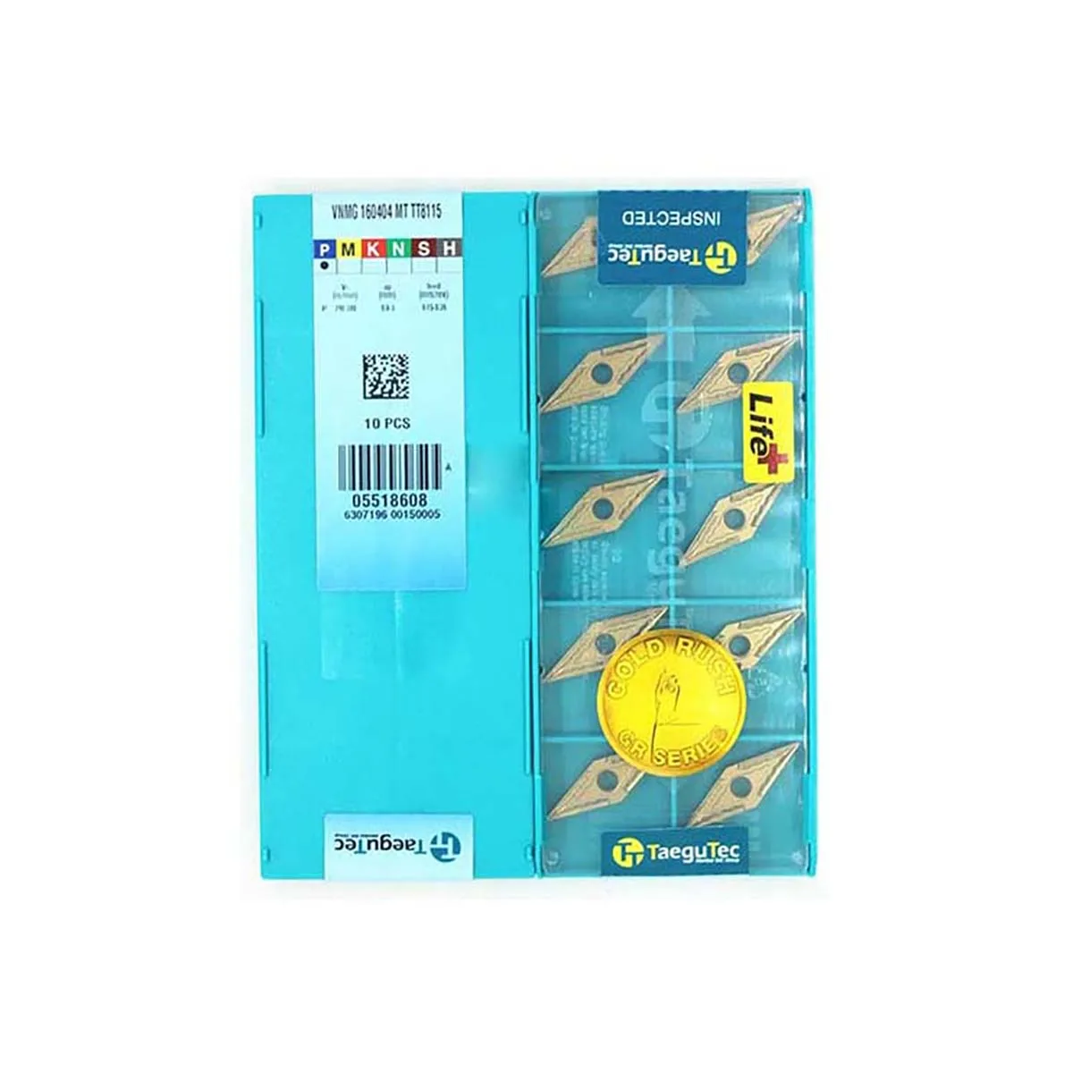 

TaeguTec 100% Original VNMG VNMG16 VNMG160408 VNMG160404 PC MT MT TT8125 Medium-Roughing Carbide Turning Inserts