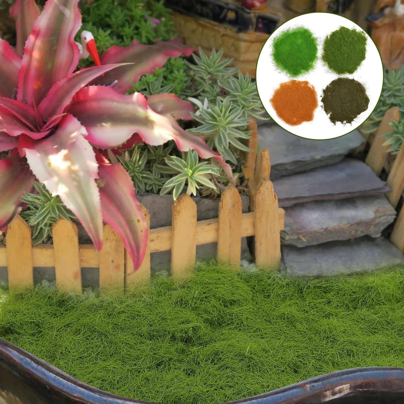 Мох для поделок DIY аксессуары макет сцены Декор растения порошковый песок стол