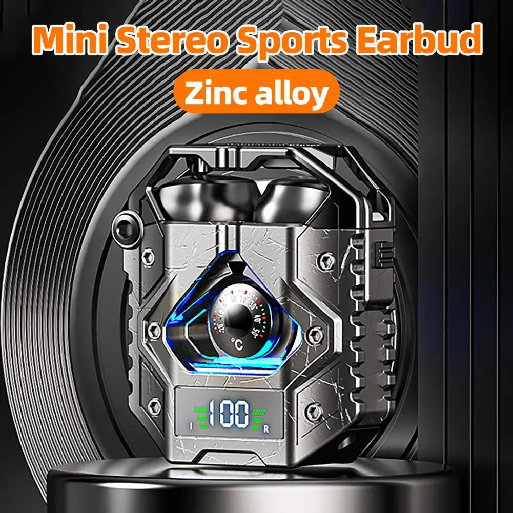 

Mini Wireless Earphone High Fidelity ENC Noise Reduction LED Digital Display Bluetooth 5.3 Stereo HIFI Earbud Headphones