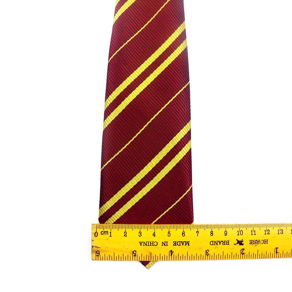7CM Potter Necktie Red Student Tie British College Boys Girls Zipper Ties Cosplay Magic Bowtie Gravata College Necktie Fans Gift images - 6