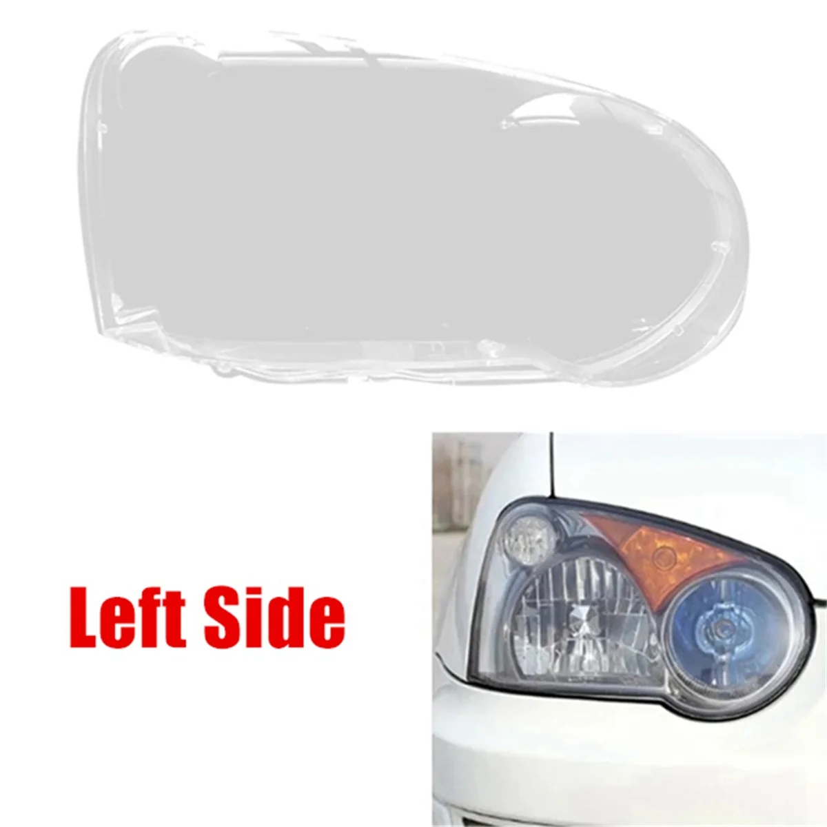 Прозрачный Акриловый чехол для передней фары Subaru Impreza 2003-2005