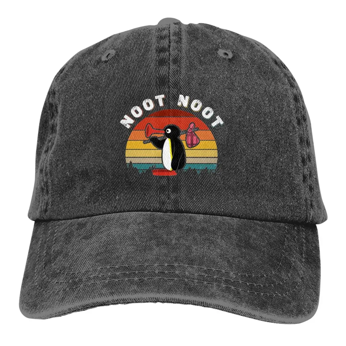 

Ретро Noot Pingu Meme подарок бейсболка для мужчин и женщин состаренная хлопковая Снэпбэк Кепка симпатичная уличная летняя кепка шляпа