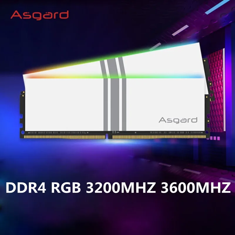Оригинальная память Asgard Valkyrie V5 серии DDR4 RGB оперативная для ПК 8 Гбит/с 3200 МГц 3600