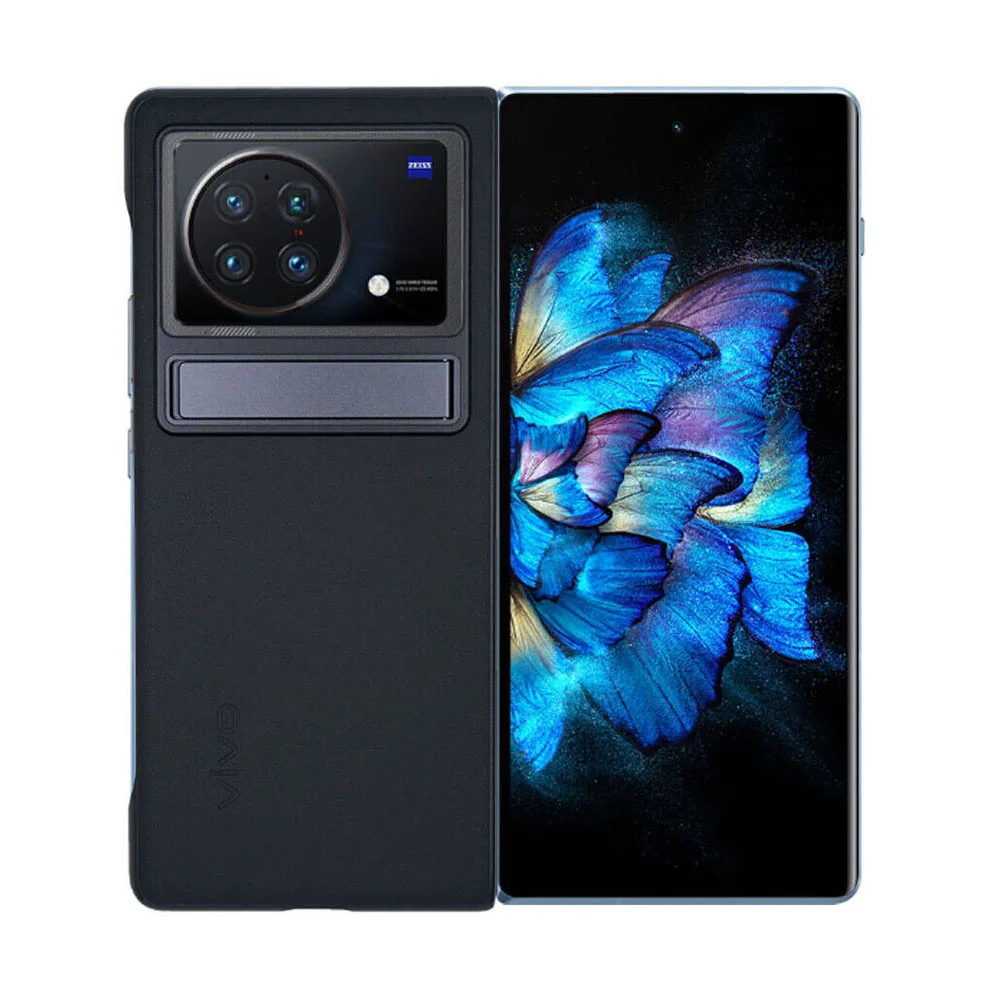 100% Original Vivo X Fold Case PU Leather Ultra Thin Metal Holder PC Protective Cover Case For Vivo X Fold Plus Mobile phone