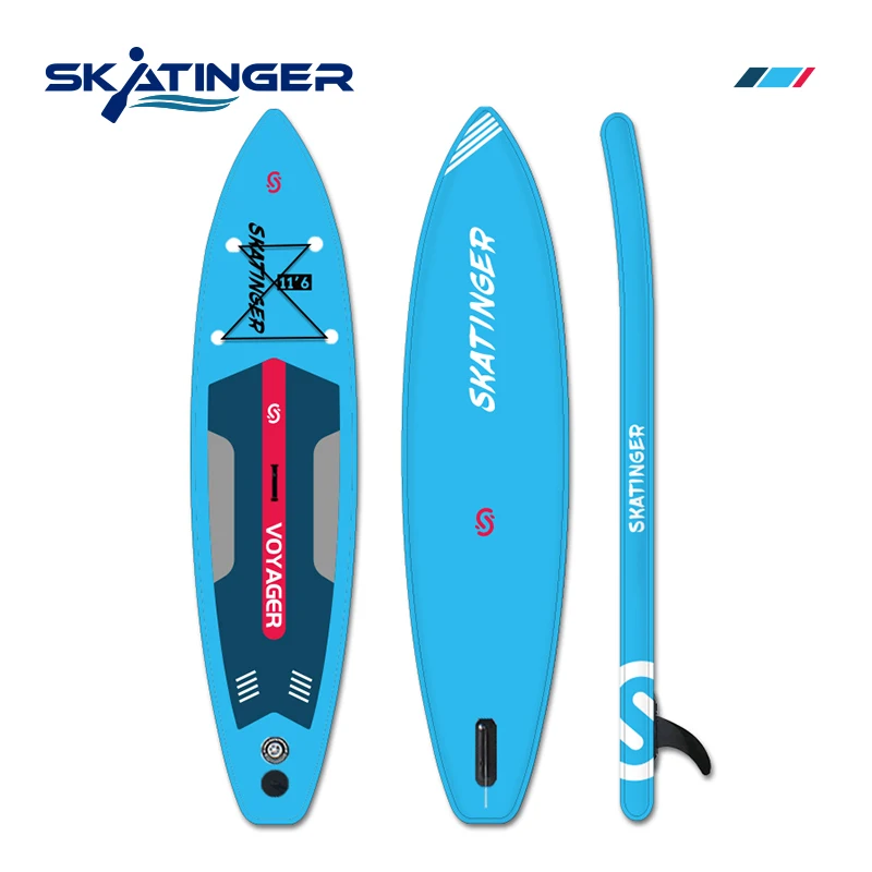 

Skatinger 11‘6"*32"*6" Inflatable Sup Board Stand Up Paddle Waterplay Surfing Surfboard With All Accessories Backpack Pump