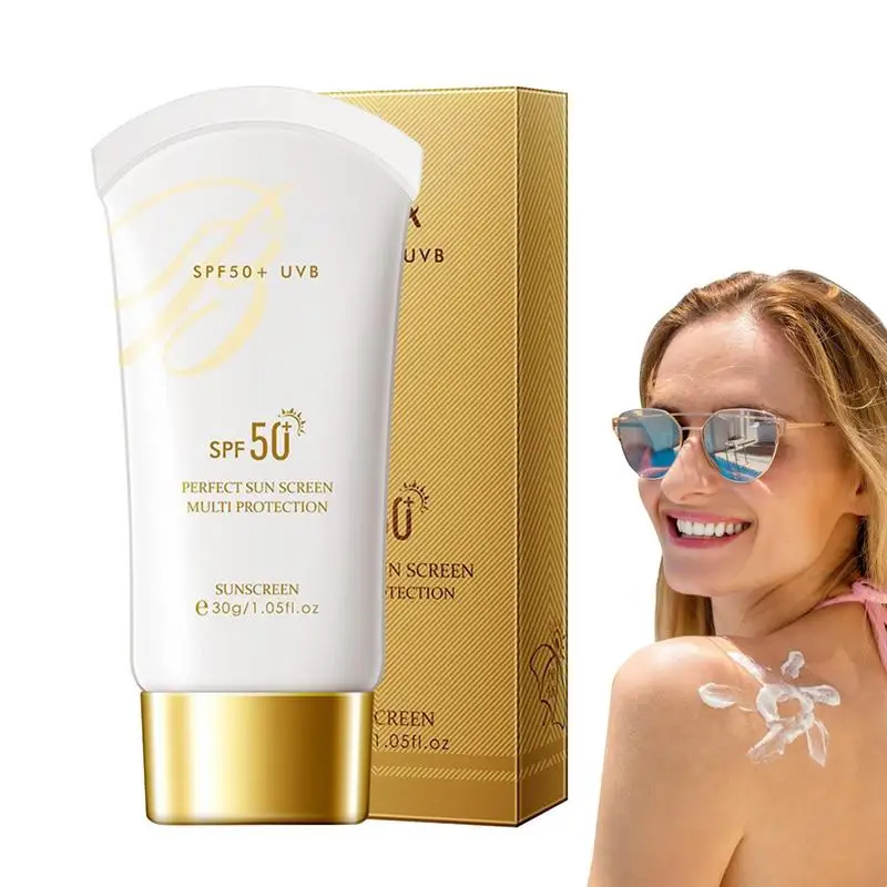 

Summer Sunscreen Lotion SPF 50 Broad Spectrum Sunscreen UV Protection Moisturizing Hydrating Sunblock For Skin Care Waterproof