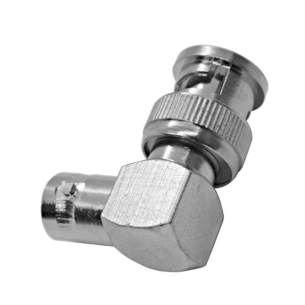 

10PCS/Set BNC Right Angle Adapter Male to Female BNC Female to Male Elbow Connector RF Coaxial Cable Adapter